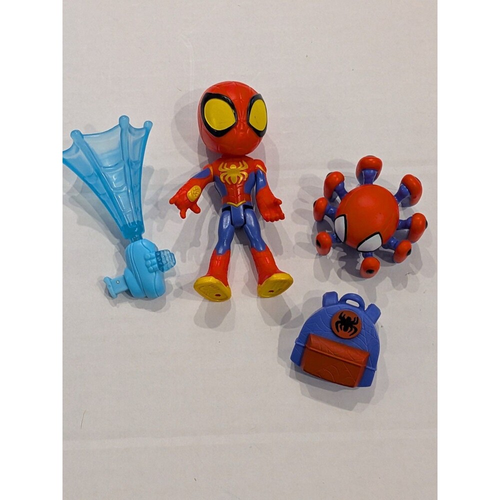 SPIDEY and His Amazing Friends Trace-E BOT Spin Spidey UPDATED SUIT Action Toy